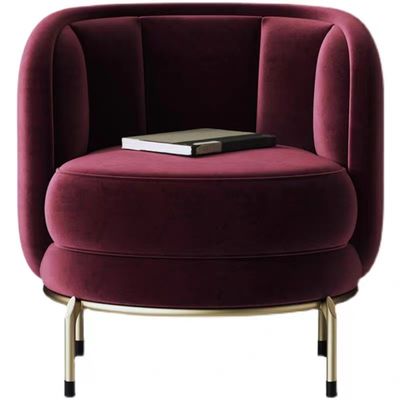 comprare Sedia pranzante sola fucsia di lusso della mobilia della camera da letto dell'hotel del velluto online manufacture