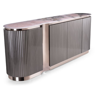 Buon prezzo Credenza di lusso della cima del marmo dell'OEM del ODM della Tabella di console di acciaio inossidabile in linea