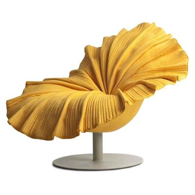 comprare Base di lusso leggera nordica di acciaio inossidabile della sala d'esposizione dell'hotel della sedia del petalo del fiore di velluto online manufacture