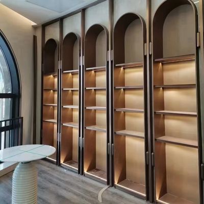 Buon prezzo Camera di albergo di modellatura integrata abitudine moderna dei Governi della camera di albergo di acciaio inossidabile in linea