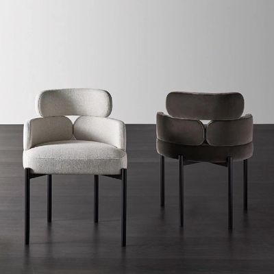 comprare Tappezzeria economica che pranza la mezza sedia del ristorante dell'hotel dello schienale dell'arco della sedia online manufacture