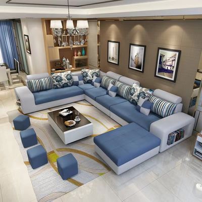 comprare Salone su ordinazione schiacciato di Sofa Bed Leather Border del tessuto del velluto online manufacture