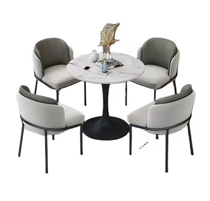comprare Insieme italiano di Art Round Hotel Coffee Table del ferro di piatto della roccia online manufacture