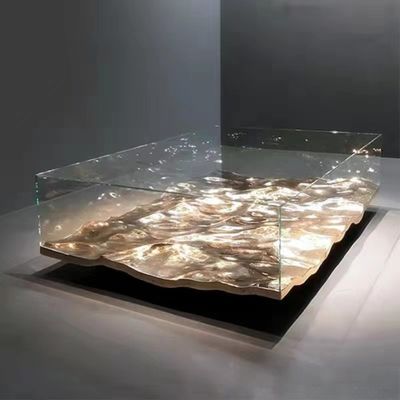 comprare Mobilia di vetro temperata di marmo nera di lusso del tavolino da salotto per l'hotel online manufacture
