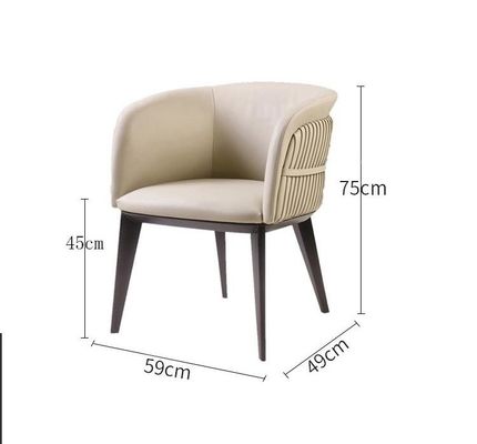 comprare Metallo di cuoio genuino dell'hotel della mobilia moderna del ristorante che pranza sedia online manufacture