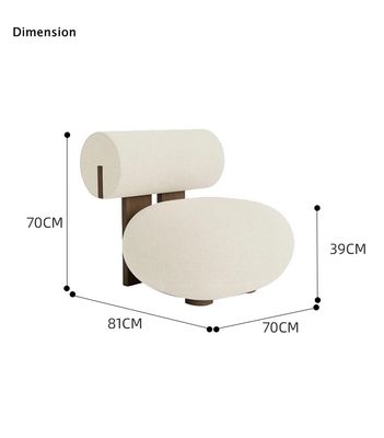 Buon prezzo Mobili per hotel di lusso leggeri Soggiorno creativo Divano pigro singolo in legno massello in linea