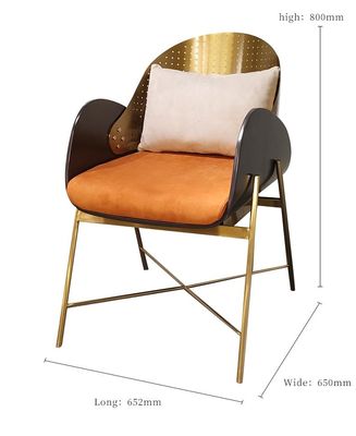 Buon prezzo Sedia pranzante su ordinazione creativa di acciaio inossidabile per l'edificio per uffici in linea