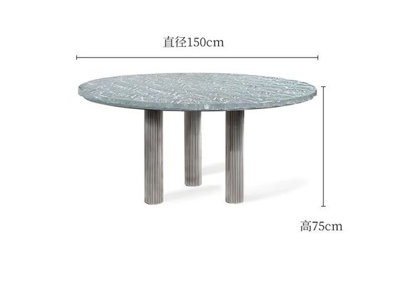 comprare Tavolo da pranzo rotondo del modello di Wave dell'acqua della mobilia del ristorante dell'albergo di lusso online manufacture
