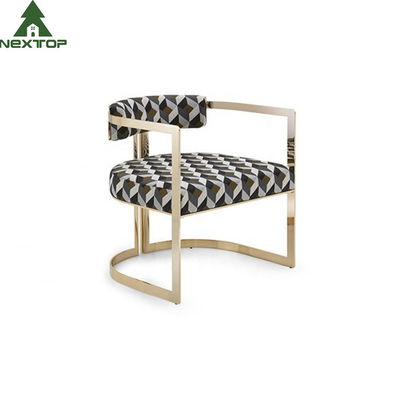 comprare Sedia pranzante d'ottone dorata di acciaio inossidabile di svago della poltrona della mobilia moderna dell'albergo di lusso online manufacture