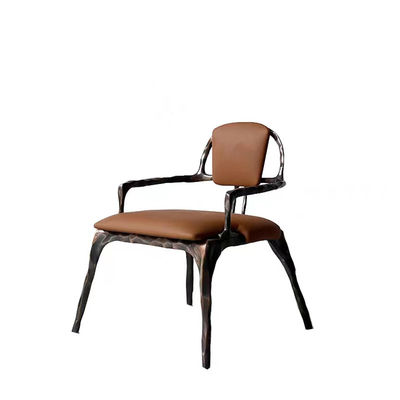 comprare schienale solido del metallo dell'hotel della mobilia cinque stelle del ristorante che pranza la sedia di salotto di cuoio online manufacture