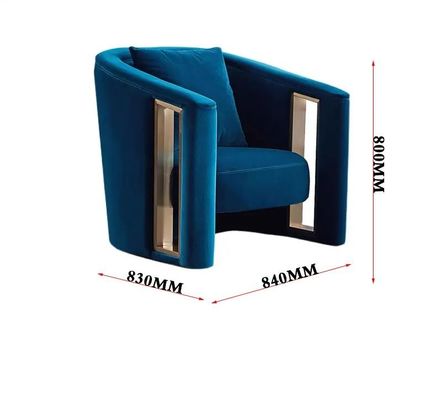 comprare Metallo creativo singolo Sofa Chair Italian Style Customized del velluto della cavità del bracciolo online manufacture