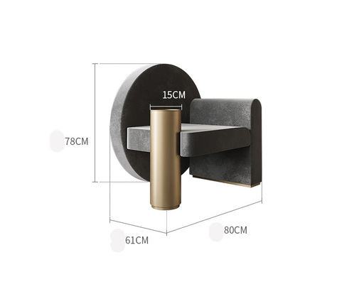 comprare Sedia di salotto creativa del metallo del velluto di ricezione della mobilia dell'ingresso dell'hotel di modo online manufacture