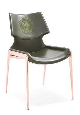 comprare Sedia pranzante di cuoio dell'hotel del ristorante della mobilia del metallo comodo minimalista italiano dello schienale online manufacture