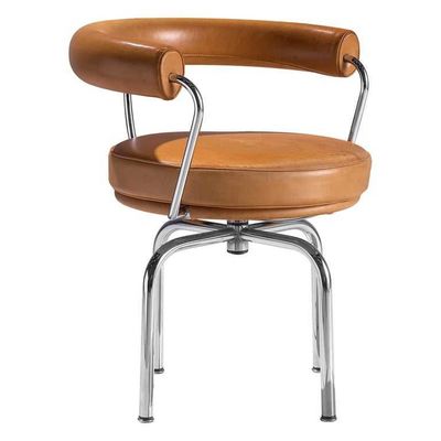 comprare Schienale comodo di cuoio rotabile dell'hotel del ristorante del metallo nordico della mobilia che pranza sedia online manufacture