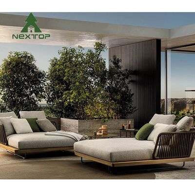 comprare Sofà a corda a ciuffo, di tessuto esterno, cuscino di spessore, villa patio, giardino, mobili da giardino online manufacture