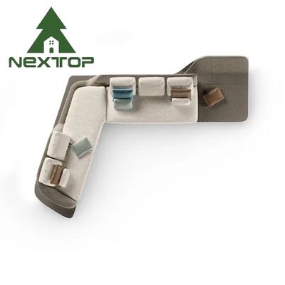 Buon prezzo Hotel Ospiti Divano d'angolo Ufficio vendite Area di ricezione Divano negoziato a forma di L in linea