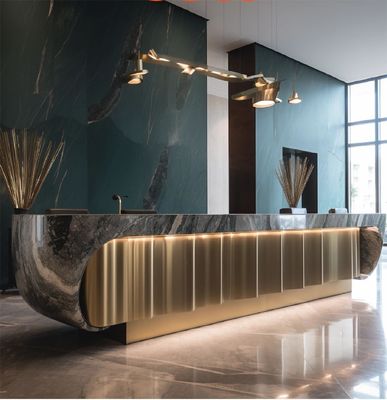 comprare Alberghi Commerciali Arredamento Lobby Alberghi di lusso Recepzione 5 Modelle Open Reception online manufacture