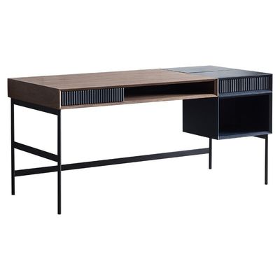 comprare Walnut Studio Computer Desk With Chair Set Per Hotel Studio Home Office online manufacture