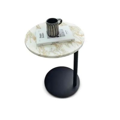 comprare Flessibile tavolo C divano sedia bianco marmo finitura di ferro base tavolo laterale online manufacture