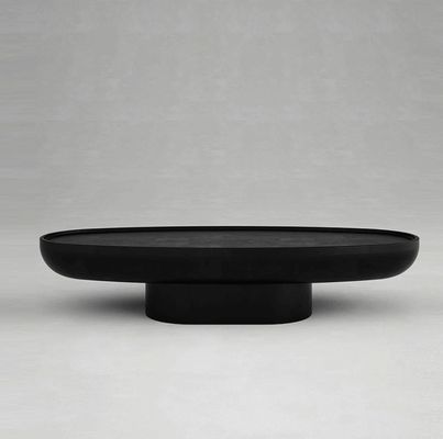 comprare Tavolo da caffè ovale in fibra di vetro nero con forma creativa di alta qualità online manufacture