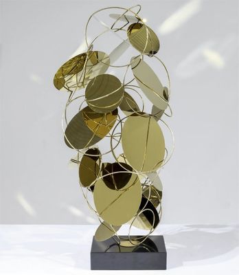 comprare Sweet Design Moderno Luxury Acciaio Inossidabile Rosa Oro Pavimento Scultura Per Decorazione online manufacture