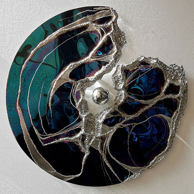 comprare Metal Round Wall Object Mirror Decoration Unico Disegno di saldatura interna online manufacture