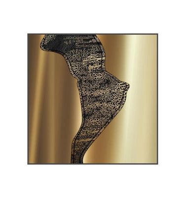 comprare Custom Golden Premium Square Wall Art Hotel Entrata Decorazione Metallica Pittura murale online manufacture