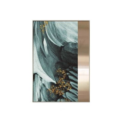 comprare Verde scuro Metallico Pietra di sabbia Pittura Hotel Lobby Commerciale Interni murale online manufacture