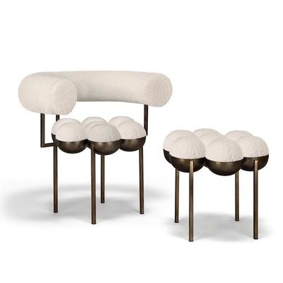 comprare Creative Leisure Sedile da pranzo in acciaio inossidabile Personalità aliena Sedile singolo online manufacture