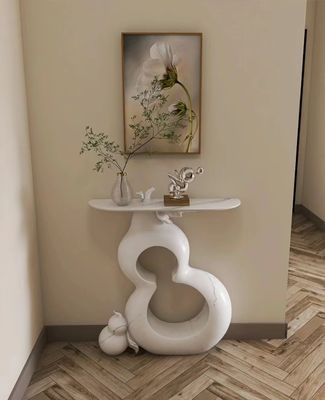 Di legno inossidabile di Art Minimalist del marmo della Tabella moderna dell'ingresso