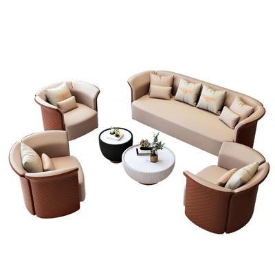 Ufficio dell'ospite del club che aspetta il sofà di Sofa Luxury Hotel Lobby Round