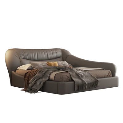 Letto nordico dell'anti di caduta dell'hotel della camera da letto della mobilia del cuoio del letto quercia molle del pacchetto 1.8m