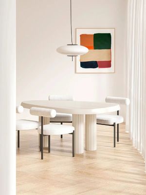 Il tavolino da salotto irregolare creativo dell'hotel di colore leggero ha messo 4 6 Seater