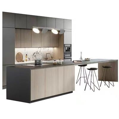 Unità della cucina integrata hotel moderno posteriore degli armadi da cucina del ristorante