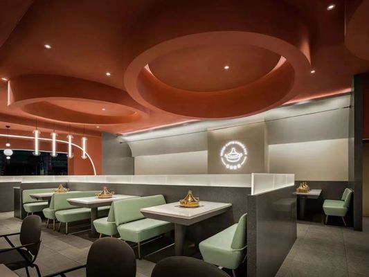 Disposizione dei posti a sedere moderna di sedili del Banquette dell'OEM del ODM del sofà della cabina moderna di cuoio del ristorante