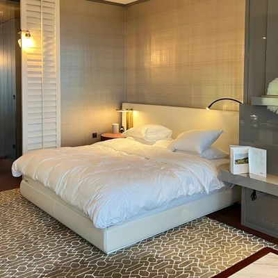 Re Size Solid Ash Bed Customized della mobilia della camera da letto dell'albergo di lusso
