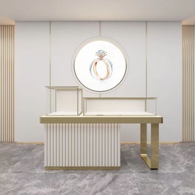 Contenitori per esposizione di lusso dei gioielli di esposizione del MDF degli armadietti della finestra di lusso dei Governi