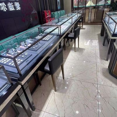 Armadietti di esposizione di qualità superiore dell'anti della ruggine di esposizione degli armadietti centro commerciale di lusso dell'hardware