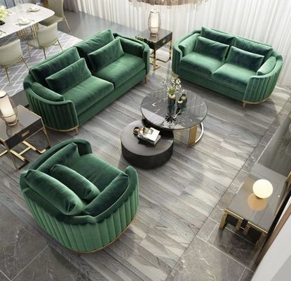 Ingresso Sofa Set Combination Modern Velvet Sofa Chair