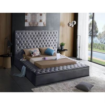 Re matrice Bed della camera da letto del letto matrimoniale 1,8 della camera da letto dell'hotel del letto di lusso di cuoio moderno