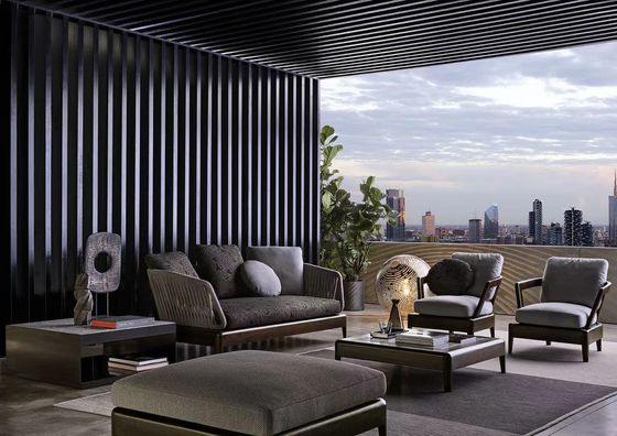 la chaise-lounge del letto di Sun della mobilia dell'albergo di lusso del poolside ha messo l'alta mobilia del Poolside del giardino dello schienale