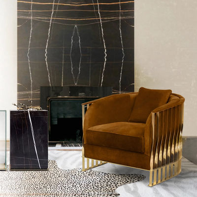 Buon prezzo Sedia di svago dell'hotel della struttura del metallo della mobilia dell'albergo di lusso di 4 stelle singola in linea