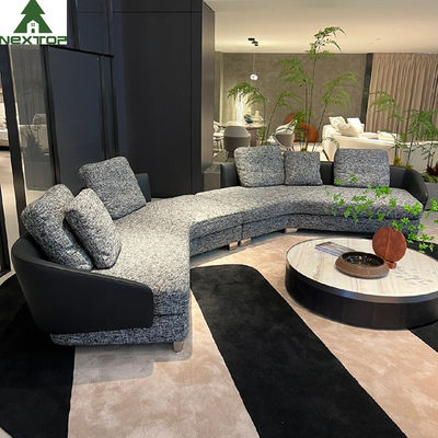 Tessuto modulare Grey Linen Sofa di Sofa Set High End Villa di ricezione dell'ingresso dell'albergo di lusso