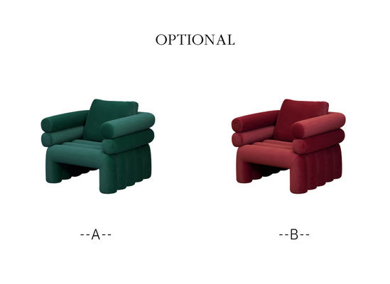 Buon prezzo Mobilia di Sofa Chair Italian Minimalist Hotel del salotto del velluto del salone singola in linea