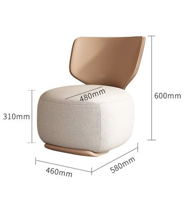 Hotel moderno di lusso singolo Sofa Chair Fabric Leisure Chair di modo nordico