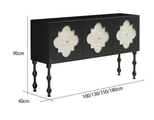 Legno solido americano su ordinazione Shell Decorative Cabinet dei Governi moderni del salone