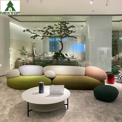 Sofà del ciottolo dell'ingresso di Sofa Set Combination Living Room del tessuto di progettazione del ciottolo