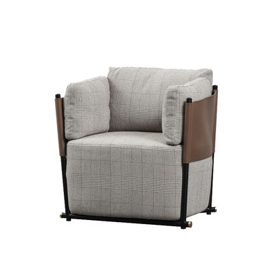 Singolo acciaio inossidabile nordico di Sofa Chair Modern Leisure Fabric