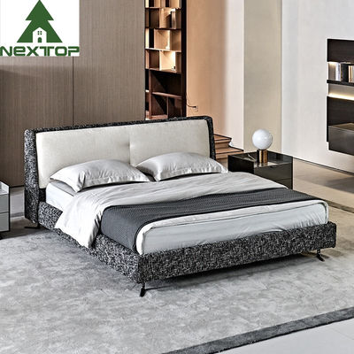 Villa Elettronica Camera da letto Set Casa Moderna Letto imbottito in tessuto semplice