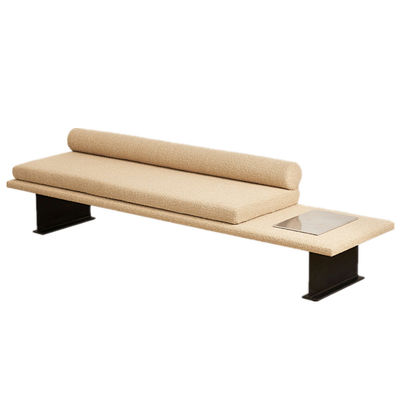 Divano di lusso leggero di tessuto metallico sgabello cambio scarpe letto armadio panchina ODM